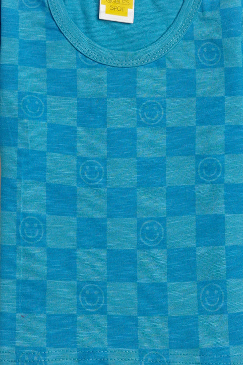 Printed Smiles Set - Blue